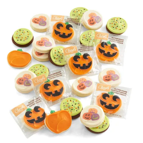 Vista 13 de Cheryl's Cookies® Galletas de azúcar de otoño congeladas con crema de mantequilla, envueltas individualmente, 24