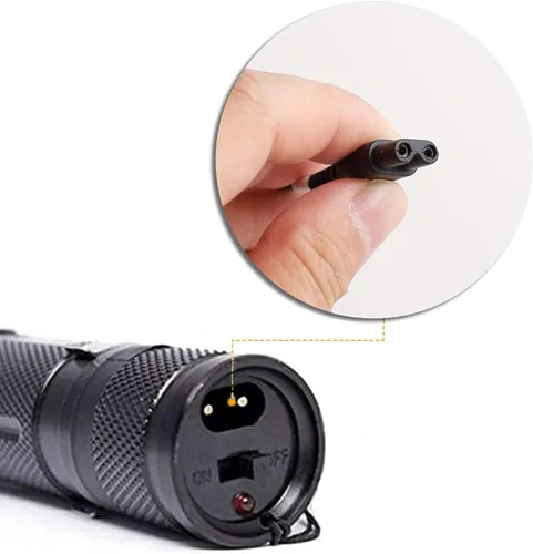 Vista 3 de Cable cargador para pistola aturdidora compatible con VTS-T03, VTS-195; Police 305, Police 928-58, Avenger, Guard Dog Security, Jolt, Stun Master