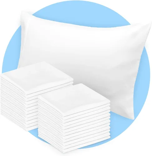 Vista 10 de Avalon Bedding Juego de 2 fundas de almohada de tamaño estándar color gris, mezcla de algodón de 200 hilos, suaves y transpirables, perfectas