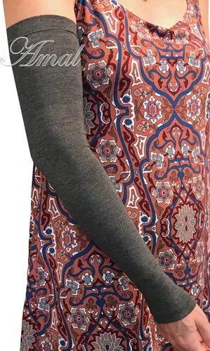 Vista 4 de AMAL Mangas musulmanas de algodón cubierta de brazos para mujer de EE. UU