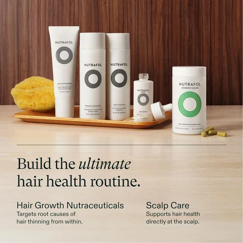 Vista 4 de Nutrafol Champú y acondicionador, limpia y protege el cabello y el cuero cabelludo, mejora el volumen, la fuerza y la textura del cabello, formulado