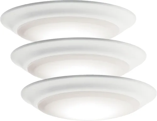 Vista 14 de Kichler Gen I Downlight LED, montaje empotrado al techo de 7.5", luz interior regulable, 2700K, (7.5" x 1.5"), blanco, 43846WHLED27