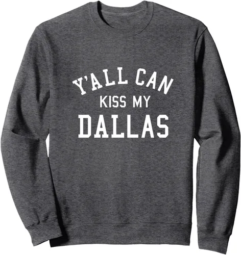 Vista 4 de Y'all Can Kiss My Dallas DFW Texas Pride Ass Joke Sudadera de regalo