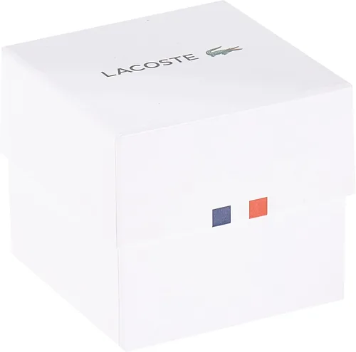 Vista 9 de Lacoste Reloj Boston de cuarzo para hombre con correa de acero inoxidable, plata, 20 (Modelo 2011080), Plateado, Reloj de cuarzo
