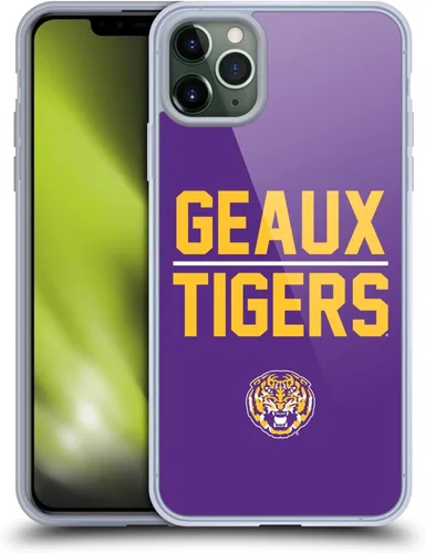 Vista 147 de Head Case Designs Funda de gel suave con licencia oficial de la Universidad Estatal de Louisiana LSU Camou compatible con Apple iPhone 7 Plus/iPhone