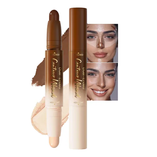 Vista 14 de evpct 2En1 Crema Barra de Contorno y Corrector para Maquillaje Facial Kit de Crema para Principiantes Crema de Contorno y Barra de Iluminación