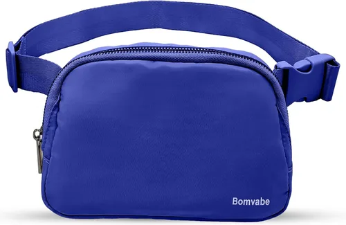 Vista 63 de Cangurera cruzada para mujer, mini bolsa para cinturón de 1 litro con correa ajustable de 32 a 51 pulgadas, bolsa de cintura pequeña para viajes