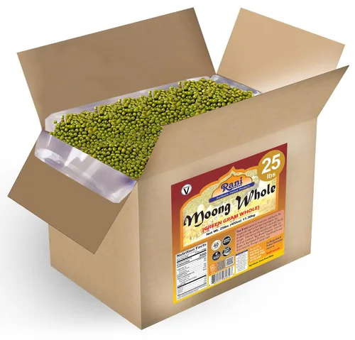Vista 29 de Rani Moong Dal (frijoles mung partidos sin piel) Lentejas indias 14 oz (400 g) ~ Todo natural Apto para celíacos Sin OGM Kosher Vegano