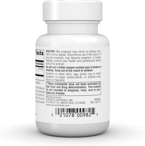 Vista 4 de Source Naturals Jalea Real - 500mg - 30 Cápsulas