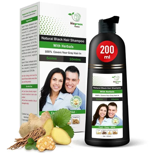 Vista 8 de BIOGREEN ROOTS con champú de tinte para el cabello a base de hierbas