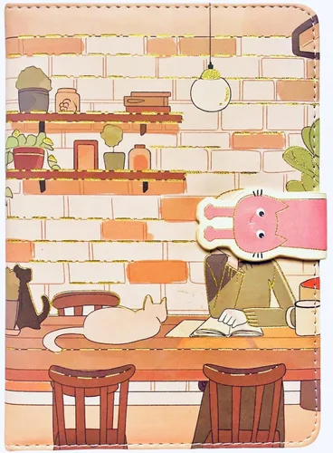 Vista 10 de KetA Diario kawaii, diario Kawaii para niñas, lindo cuaderno diario, cuaderno kawaii, 5 x 7 pulgadas, 5.1 x 7.1 in, 256 páginas, cubierta de piel