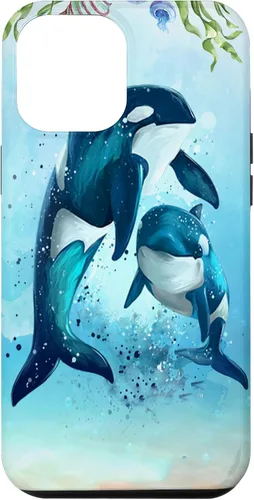 Vista 25 de iPhone 16 Orca Whales Animal Nature Case Men Women Boys Girls Orca Case