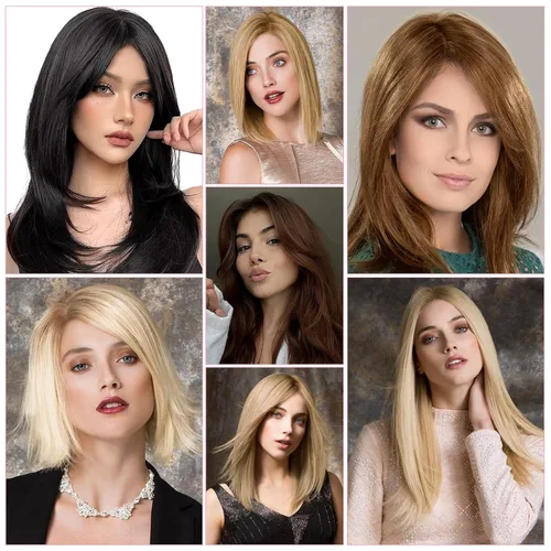 Vista 6 de G&T - Flequillo con clip, 100 % cabello humano, flequillo francés, extensiones de cabello con clip para mujeres y niñas, extensiones de cabello