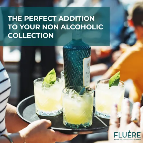 Vista 6 de FLUÈRE Mezcla botánica floral Alternativa a la ginebra Espíritu destilado sin alcohol prémium Alternativa de alcohol sin alcohol para cócteles