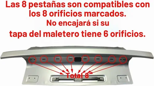 Vista 8 de KUAFU Panel de guarnición para tapa de maletero trasero compatible con Ford Mustang GT 2015-2023, cubierta central de maletero decorativa, tapa