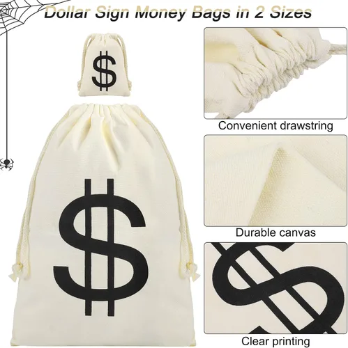 Vista 5 de SOMSOC Conjunto de disfraz de ladrón de Halloween para adultos, camiseta gorra, bolsa de dinero, guantes de máscara de ojos para Halloween, fiesta
