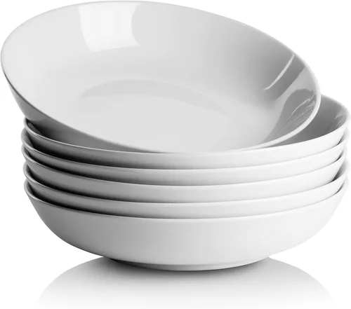 Vista 7 de 10 Strawberry Street Simply White - Plato redondo para ensalada de 7.5 pulgadas, juego de 6