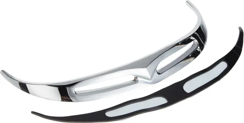 Vista 3 de Kuryakyn 9013 Accesorio de Acento para Motocicleta: Punta de Guardabarros Delantero Leading Edge Fat Boy para Motocicletas Harley-Davidson