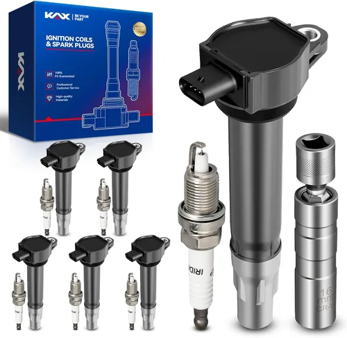 Vista 138 de Bobina de encendido KAX UF434 1 paquete Compatible con Impala, Equinox, G6, Malibu, Silverado 1500, Uplander, Torrent, Lucerne, Express 1500, Sierra