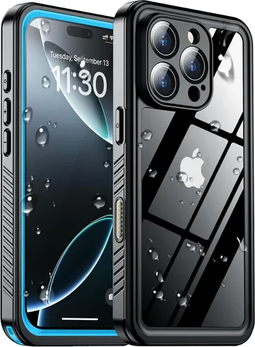 Vista 34 de SPIDERCASE Funda impermeable para iPhone 12 Pro Max, lente integrada y protector de pantalla, protección completa resistente, 12 pies, a prueba