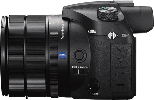 Vista 6 de Sony Cyber‑Shot RX10 IV con enfoque automático de 0.03 segundos y zoom óptico de 25x (DSC-RX10M4), negro