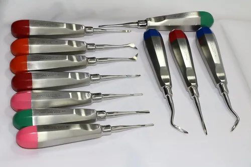 Vista 4 de Extracción de los elevadores dentales alemanes 11 EA de la nueva extracción de instrumentos dentales