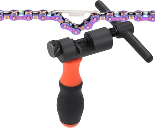 Vista 10 de Kit de herramientas de reparación universal de cadena de bicicleta con herramienta rompedor de cadena de bicicleta, alicates de eslabones maestros