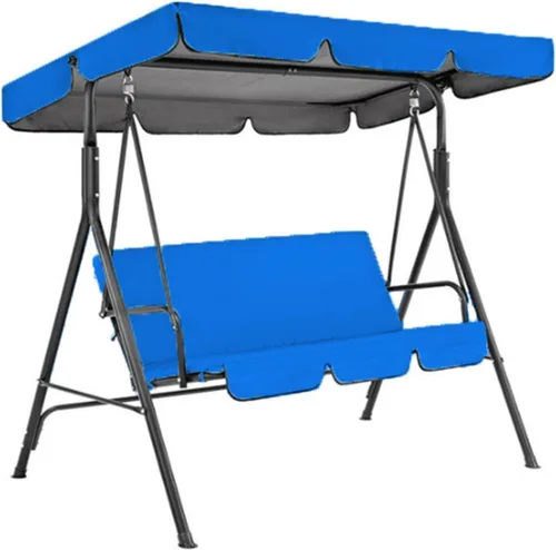 Vista 14 de KYOFIS Toldo de columpio para porche, cubierta de repuesto para toldo de columpio, impermeable, resistente al viento, anti-UV, resistente, tela