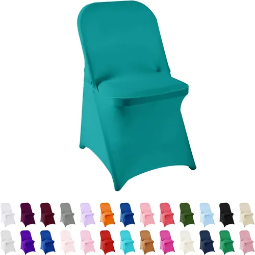 Vista 25 de Funda de elastano para silla, 12 unidades, fundas para silla, fundas plegables para sala de estar, funda extraíble lavable y elástica para silla
