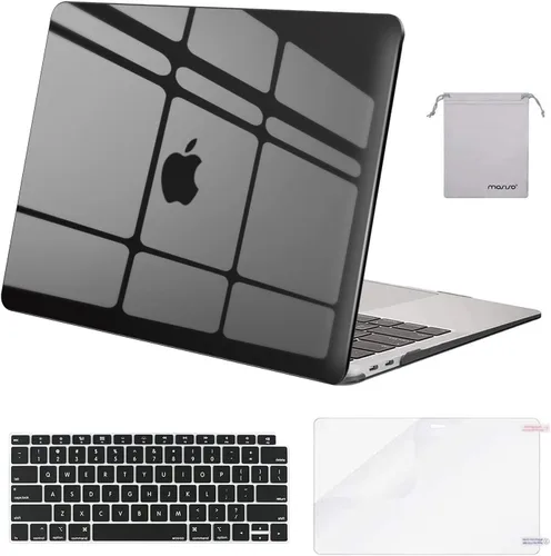 Vista 44 de MOSISO - Funda rígida y de plástico compatible con MacBook Air de 13 pulgadas versión 2022, 2021-2018, A2337 M1 A2179 A1932; con cubierta