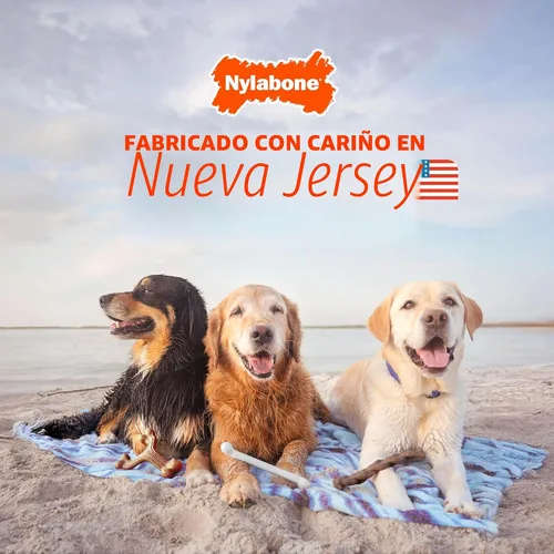 Vista 9 de Nylabone Power Chew Juguete masticable duradero con sabor, para perros extrapequeños, para masticadores agresivos, indestructibles, sabor tocino