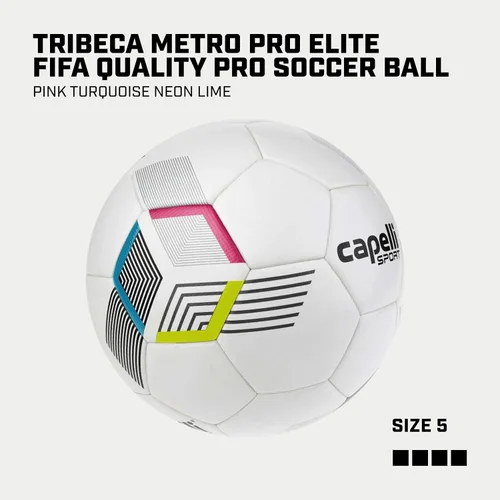 Vista 2 de Capelli Sport Balón de fútbol tamaño 5, Tribeca Metro Elite FIFA Quality Pro - Balón de fútbol para jugadores jóvenes y adultos, entrenamiento