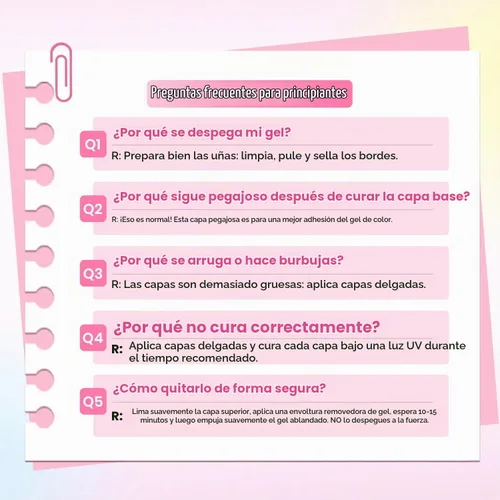 Vista 8 de Beetles - Kit de esmalte de uñas de gel con luz UV, 20 colores, juego de 31