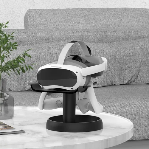 Vista 2 de AMVR Soporte para VR, accesorios para auriculares VR para Quest Pro, Meta Quest, Quest 2, Rift o Rift S y controladores táctiles
