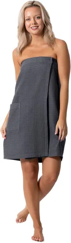 Vista 34 de Robe Direct Quick Dry, Lightweight Waffle Spa/Bath Wrap with Adjustable Closure & Elastic Top