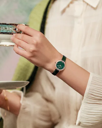 Vista 6 de Lola Rose - Reloj inspirado en piedras preciosas con correa de piel auténtica para mujer