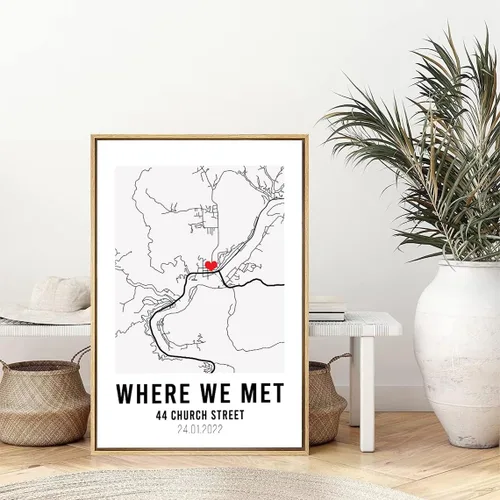 Vista 16 de VIRAGIL Mapa personalizado de dónde nos encontramos, Donde comenzó todo, Regalos de impresión de mapa de compromiso, Mapa de ciudad personalizado