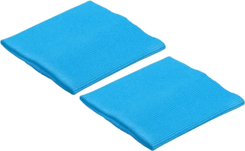 Vista 8 de MECCANIXITY Puños elásticos con bordes acanalados de 4 x 3.5 pulgadas, tela de algodón, cinta elástica para coser, color negro, 1 par