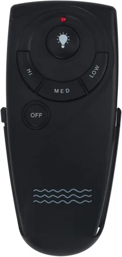 Vista 2 de UC7083T - Ventilador de techo con control remoto para Hampton Bay con botón de marcha atrás 3 velocidades de control - con soporte de pared