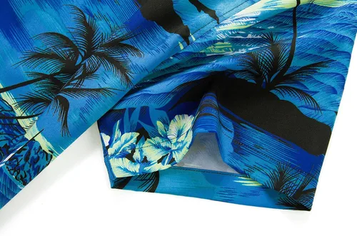 Vista 6 de EUOW - Camisa hawaiana de manga corta para hombre, con botones, de verano, para playa
