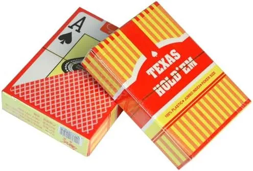 Vista 4 de 10 mazos clásicos 100% plásticos naipes póker jumbo