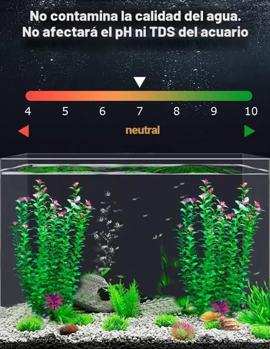 Vista 4 de 2 plantas de decoración de acuario de 21 pulgadas, plantas de plástico artificial extra grandes con flores, decoración de pecera alta para pecera