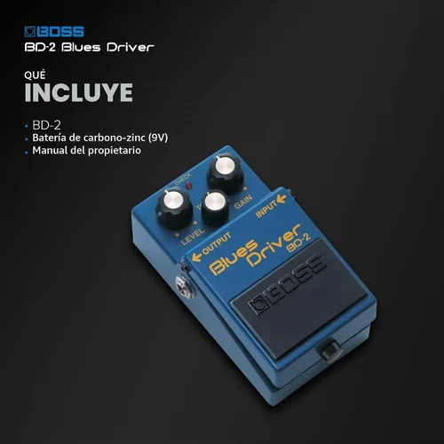 Vista 7 de BOSS BD-2 Blues Driver Pedal de Efectos para Guitarra