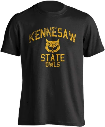 Vista 64 de Sport Your Gear NCAA Camiseta de manga corta retro con licencia oficial de aspecto desgastado para el día del juego, camiseta de espíritu deportivo
