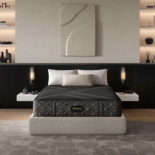 Vista 12 de Beautyrest Black Series One Firm - Colchón híbrido individual XL de 12.5 pulgadas, tecnología de enfriamiento, comodidad de contorno, soporte