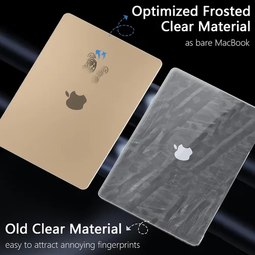 Vista 4 de Funda para MacBook Air M5/M4/M3/M2 de 15 pulgadas 2026 2025 2024 2023, compatible con el modelo (A3448/A3241/A3114/A2941), funda flexible para Peach