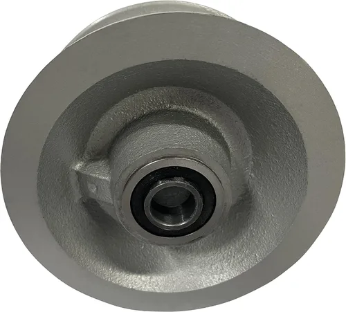 Vista 5 de Par de ruedas de tubo en U de repuesto para puerta de eslabones de cadena - por Sourdough Gate Hardware