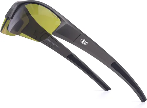 Vista 12 de Gafas de sol de golf para hombres y mujeres, gafas de sol deportivas sin montura con protección UV400 Bj810 Marco Negro Oro Rosa