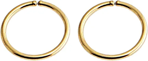 Vista 44 de Aretes de aro dorados y plateados para cartílago, nariz, tabique, oreja, hélix, tragus, joyería para mujer, hipoalergénicos, pequeños aros