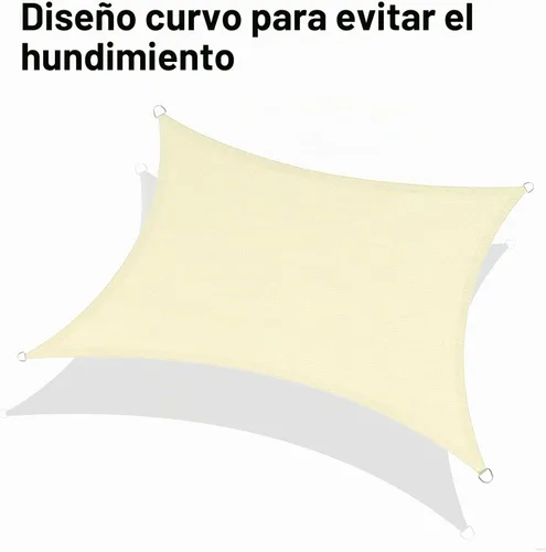 Vista 6 de LOVE STORY 6.5/8/10/12/16/18/20 pies Toldo parasol rectangular Butter Cream con bloqueo de rayos UV para patio, jardín, patio trasero, actividades